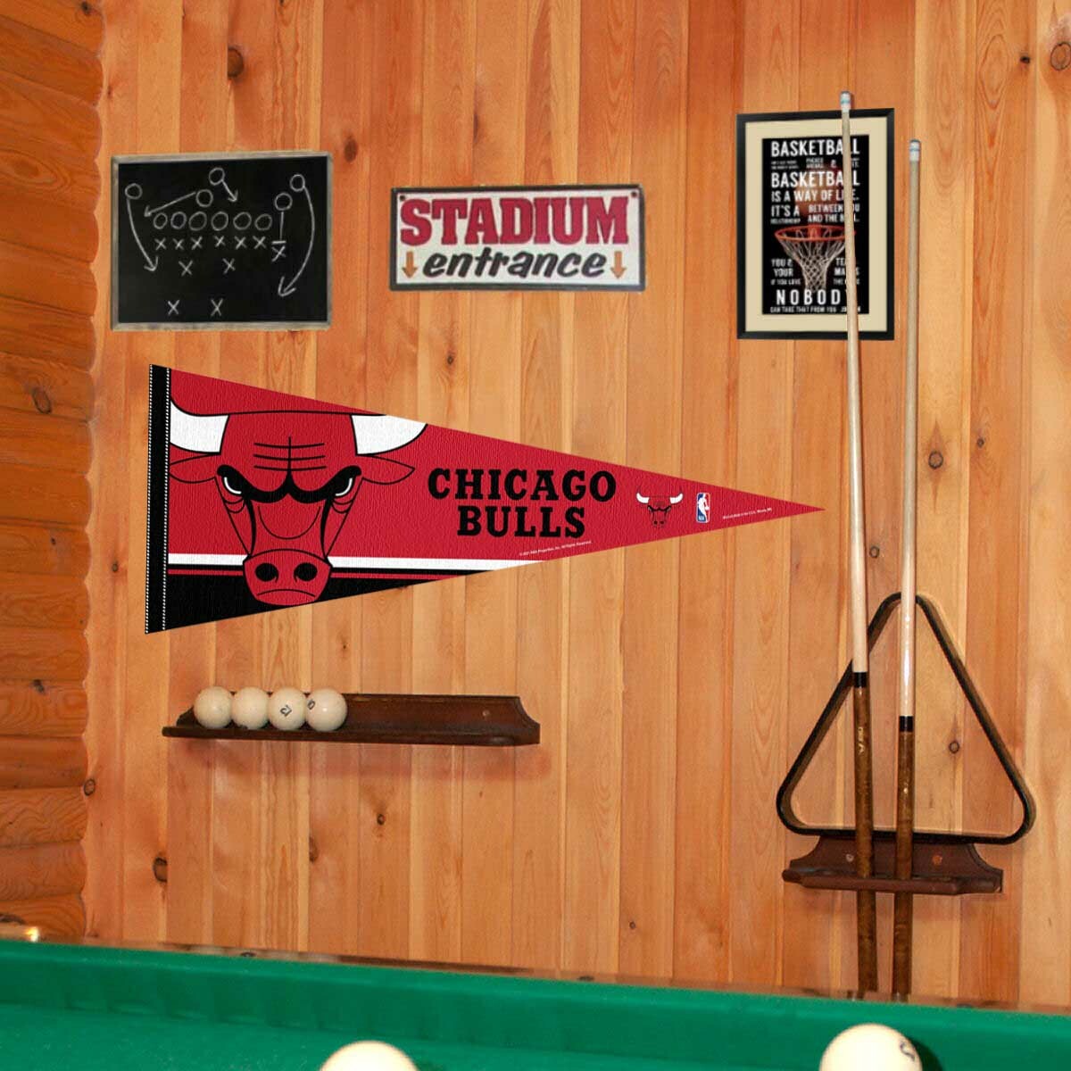Chicago Bulls NBA Pennant