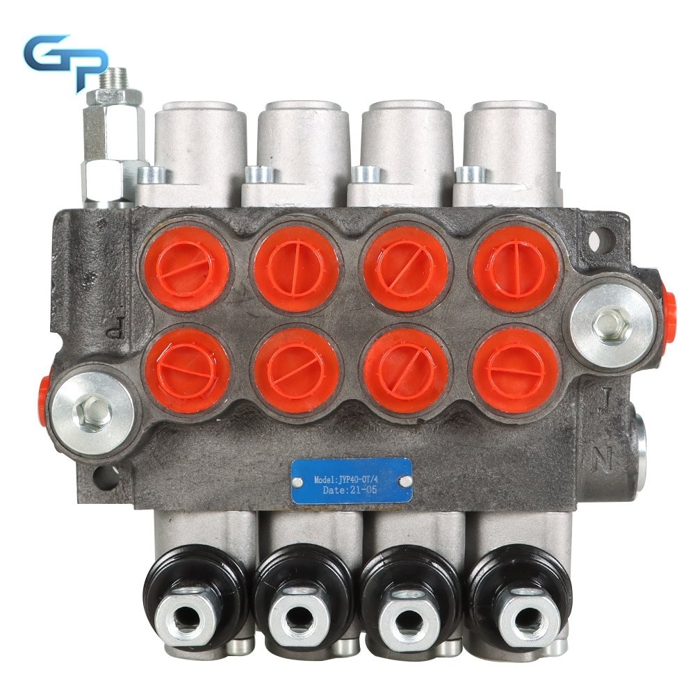 Hydraulic Directional Control Valve 4 Spool 11 gpm BSPP Interface