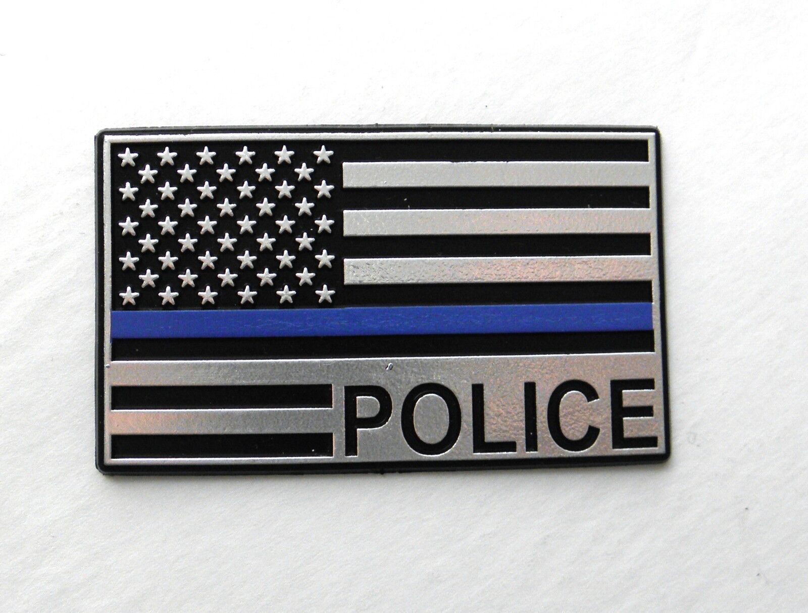 x4 Police Department USA Honor Flag Fridge Magnet 3 x 1.75 inch Made in the USA