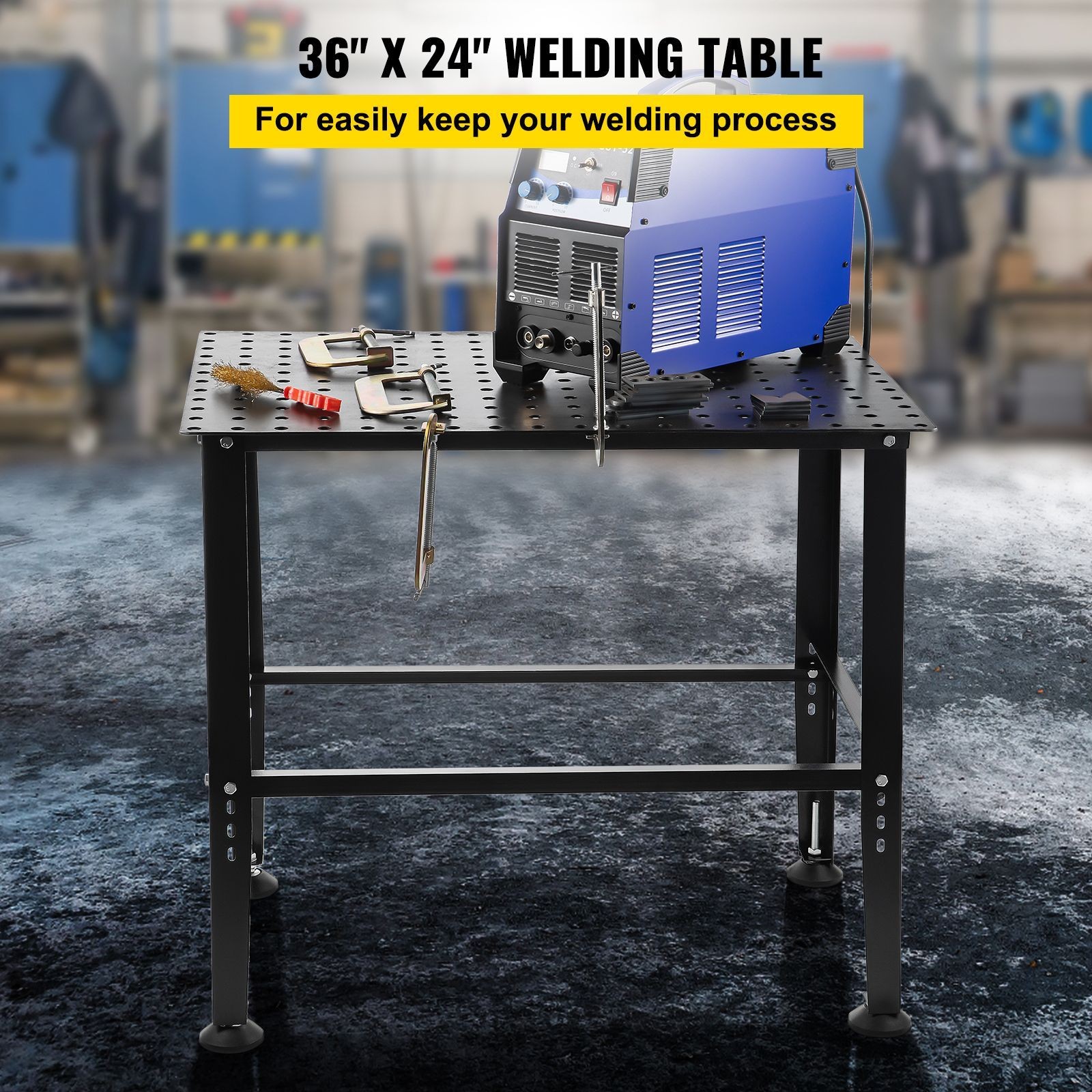 Welding Table 36" x 24", 800LBS Capacity Welding Workbench Table, Heavy - Duty