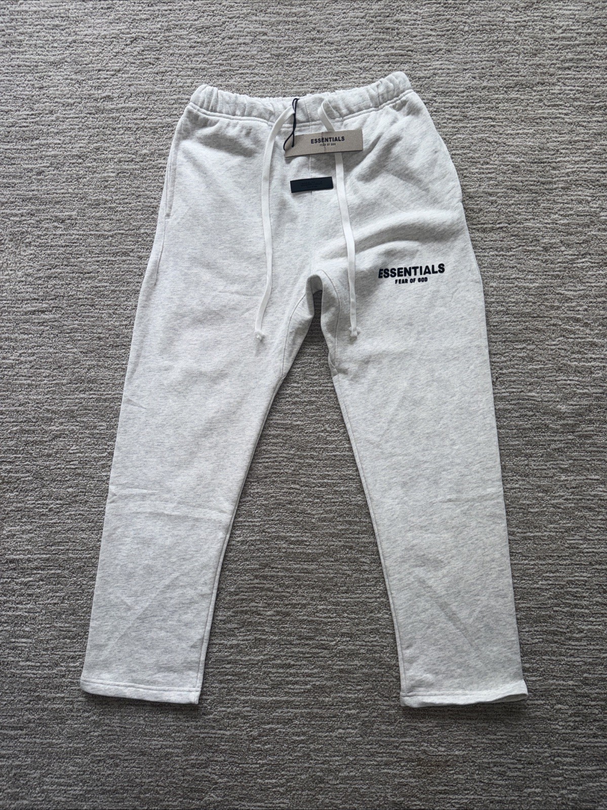 Essentials Fear of God Men's Light Gray Fleece Sweatpants Size M Cotton