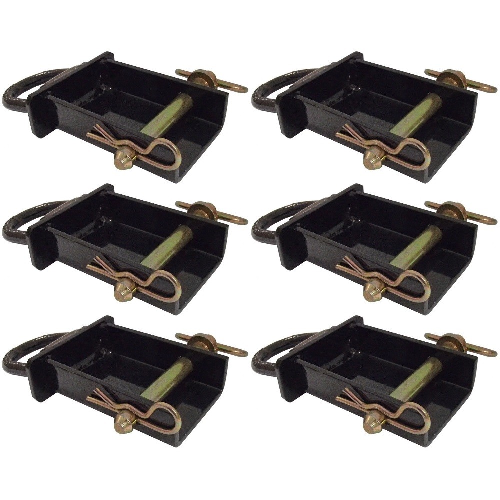 (6) D-Ring Stake Pockets Removable for Trailer Tie Down Transport Anchor Point