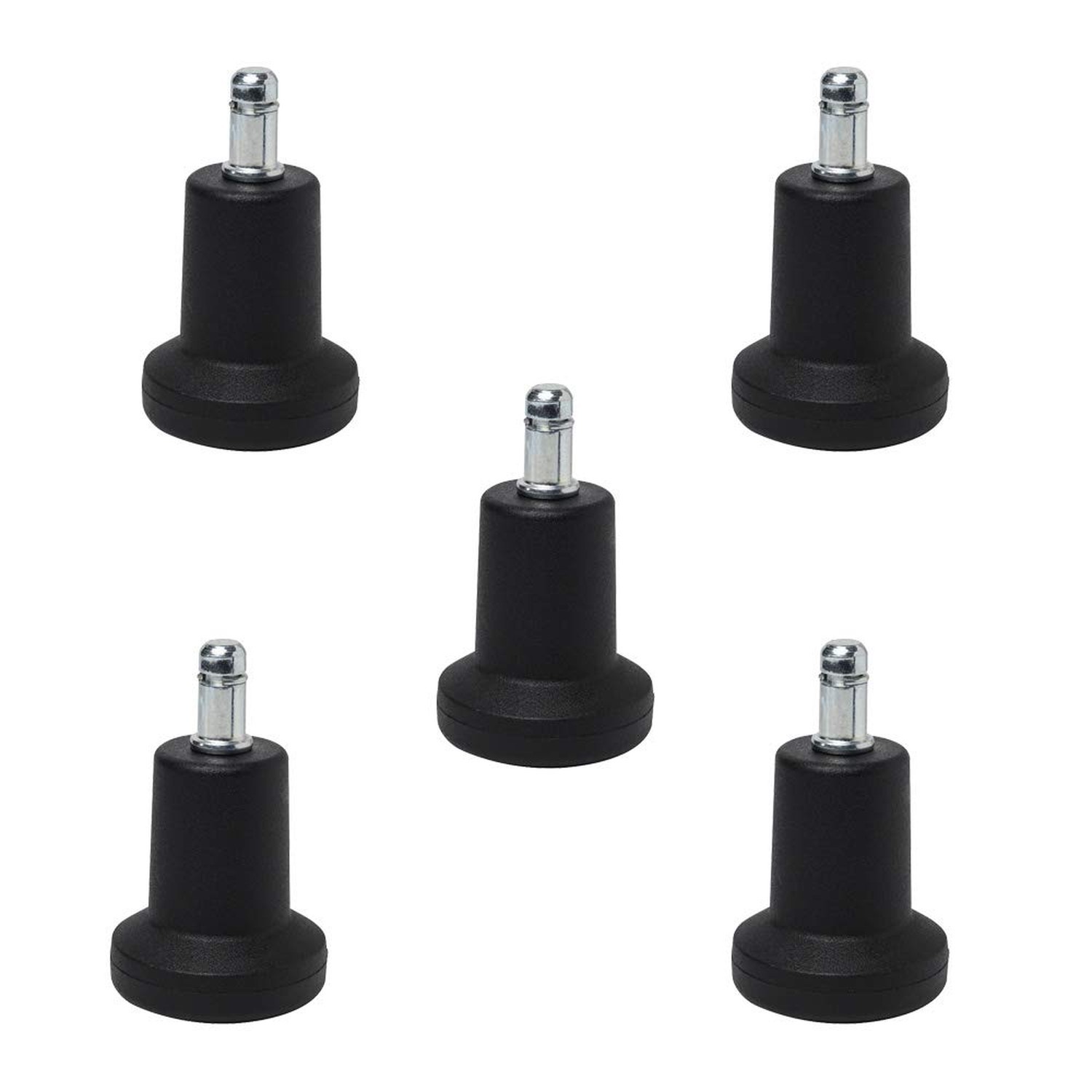 5PCS High Profile Bell Glides 2.5" Replacement Office Desk Chair or Stool Swi...