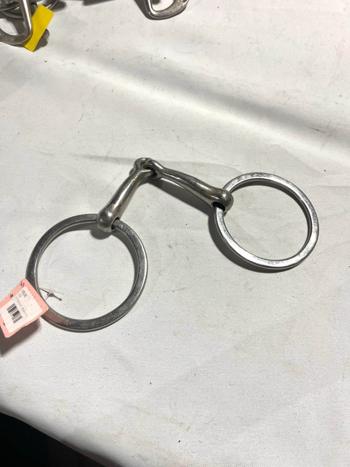 5” flat loose ring single break gentle snaffle bit, stainless steel