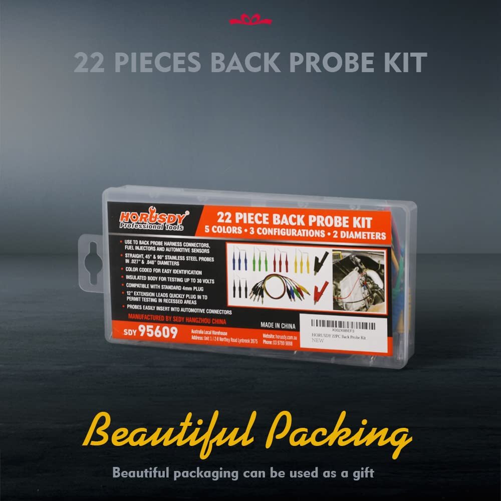 22PCS Back Probe Kit Back Probe Pin Kit
