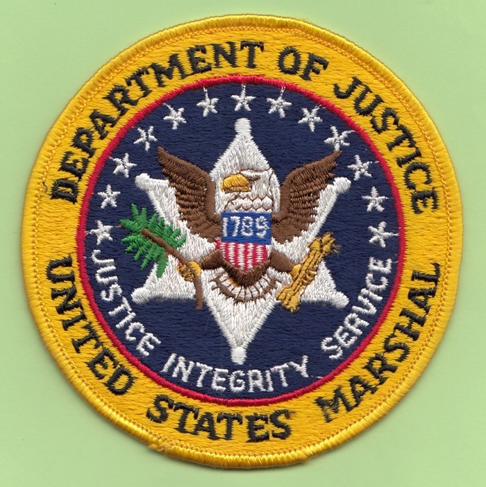 J29 US MARSHALS USMS WASH DC FUGITIVE VOFTF TASKFORCE FED POLICE PATCH