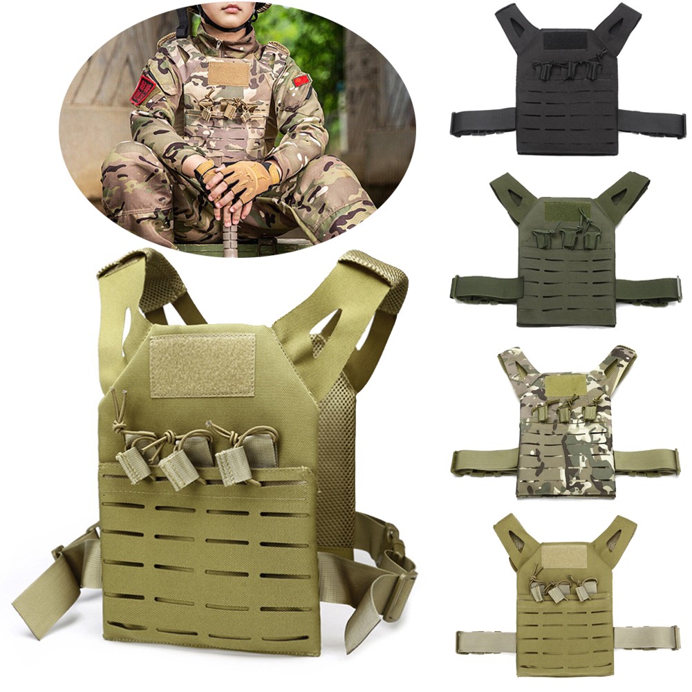 Tactical Outdoor CS JPC Molle Combat Airsoft Jump Plate Carrier Vest for Kids US