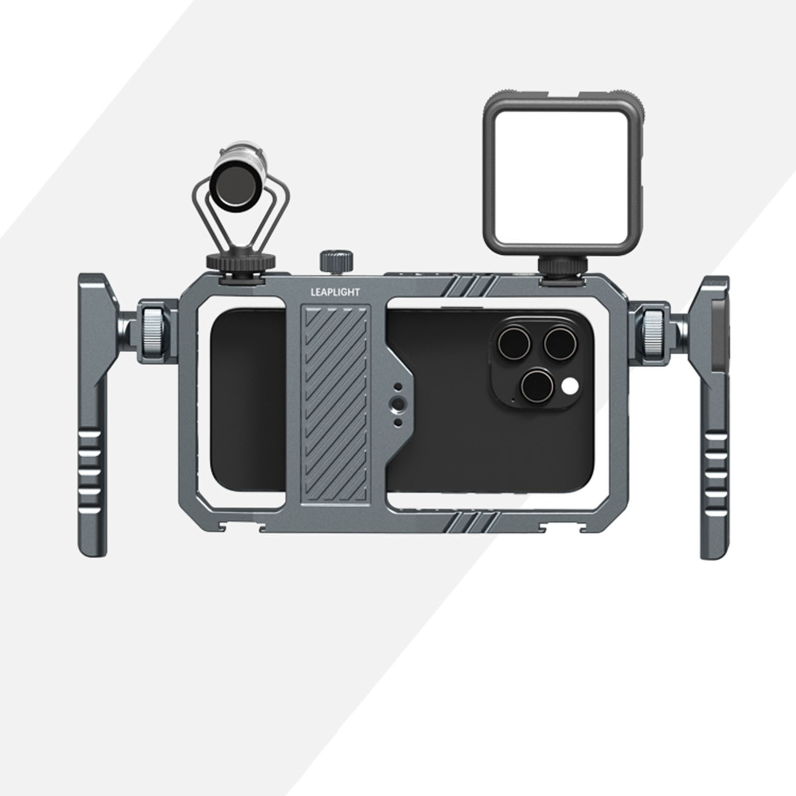 Universal Handheld Phone Cage Video Rig Stabilizer W/Adaps-Iphone 17 Pro Max US