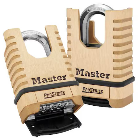 Master Lock 1177 Combination Padlock, 1 15/16In, Rectgle
