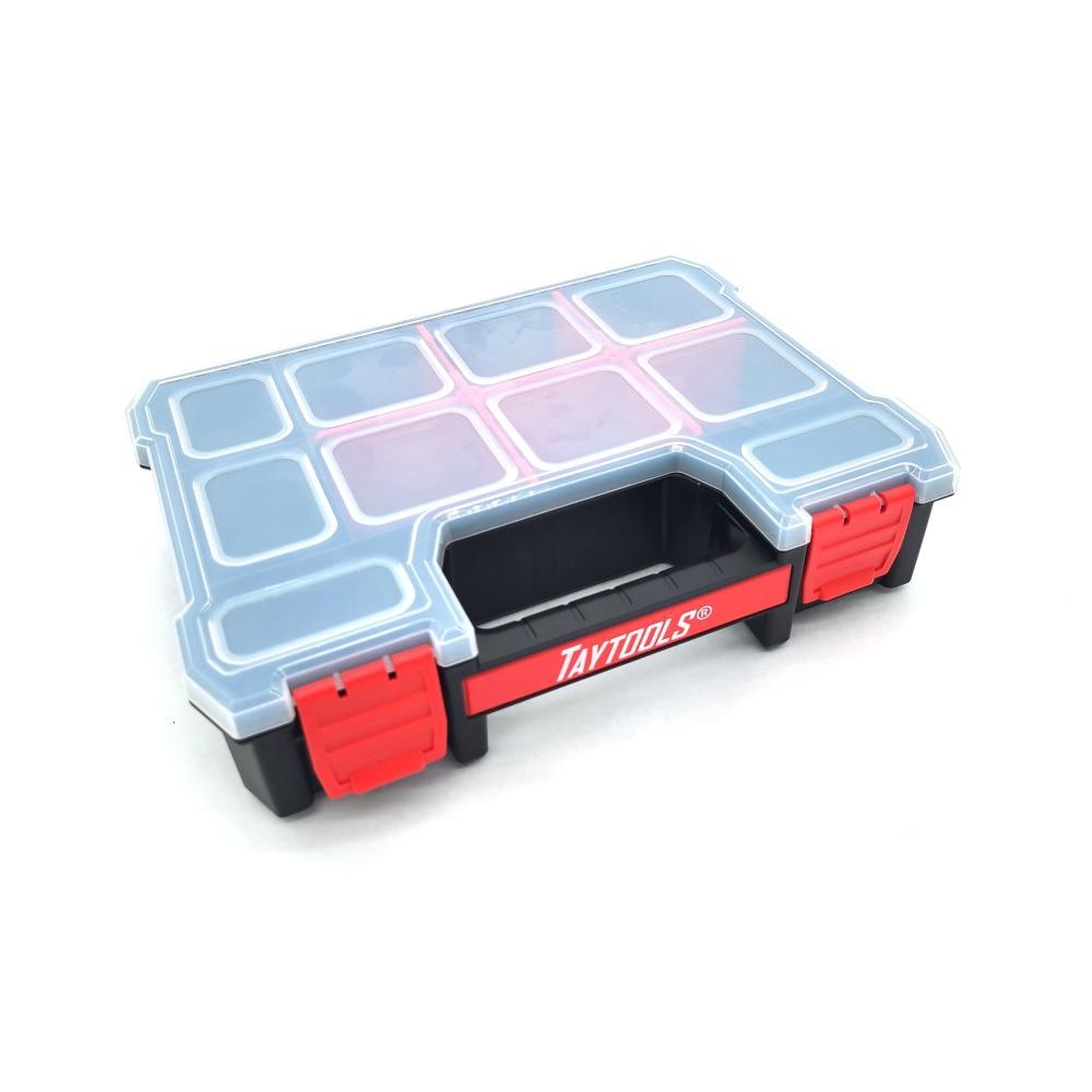 Taytools Small 10-Compartment Portable Small Parts Organizers with Removable Div