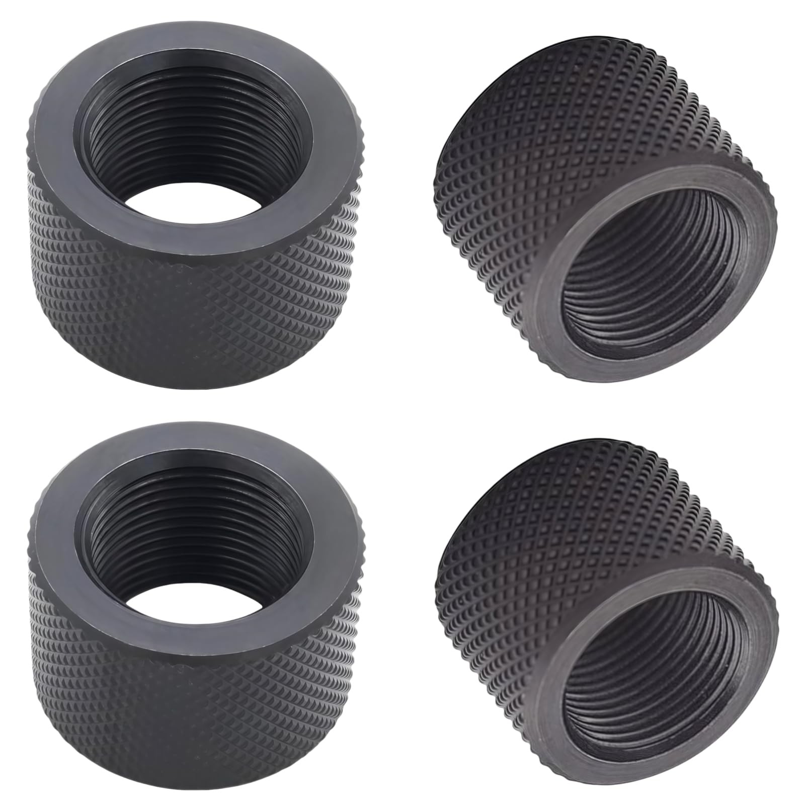 4-Pack Combo: 2 x 5/8x24 Thread Protectors & 2 x 1/2x28 Thread Protectors - D...