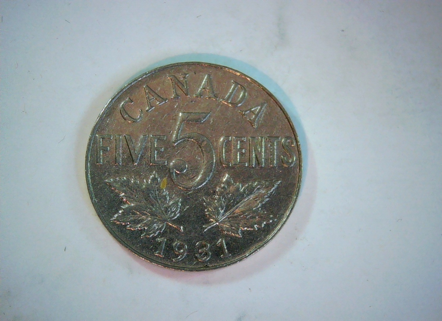 Canada 1931 5 Cents George V 5 Cents (, Maple Leaves reverse) Coin