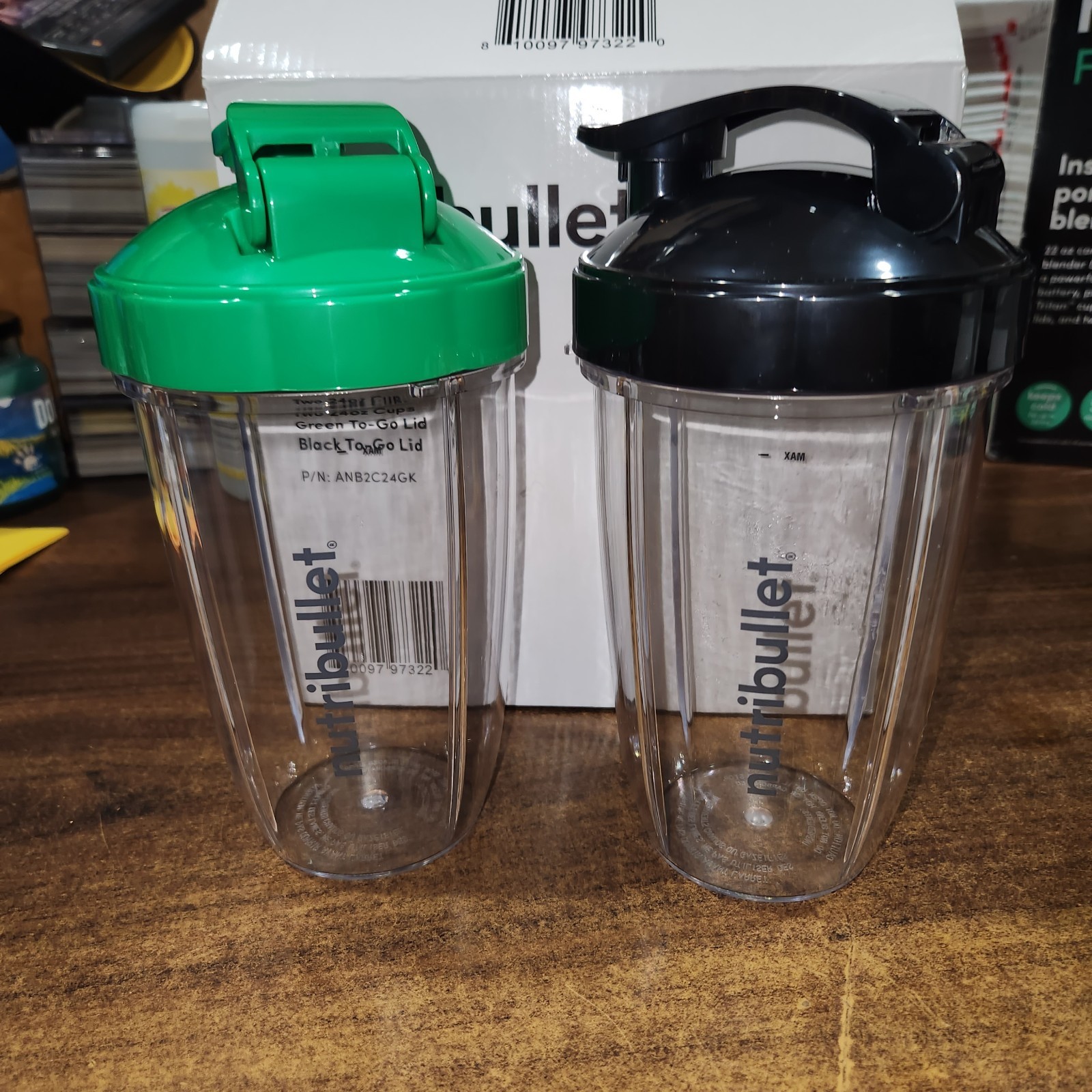 NEW in Box Nutribullet FlipTop ToGo Lid & 24oz Cup 2 pack