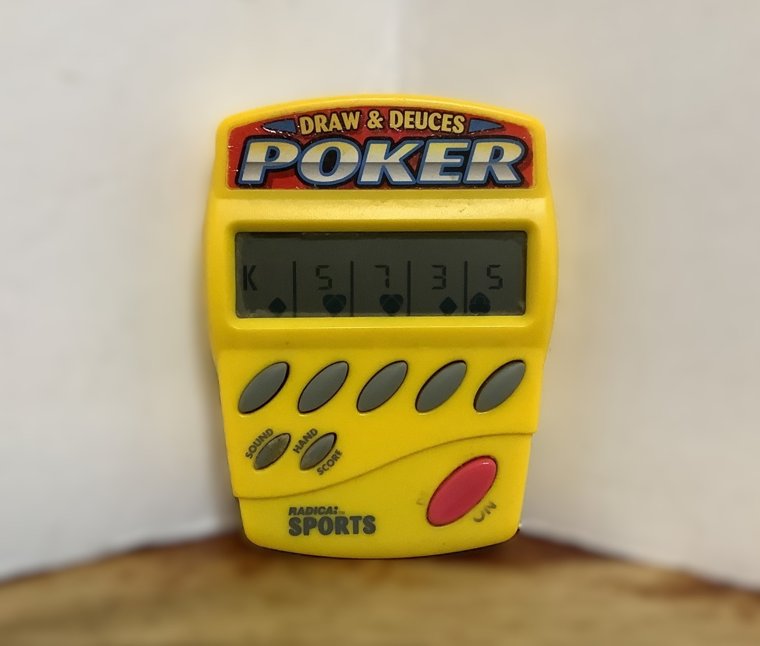 Radica Draw & Deuces Poker Electronic Handheld Game