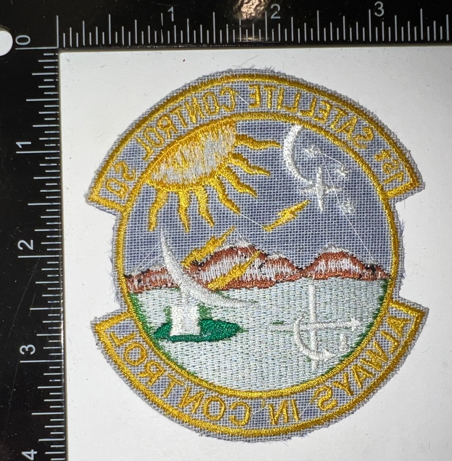 Cold War USAF US Air Force 1st Satellite Control Squadron Patch
