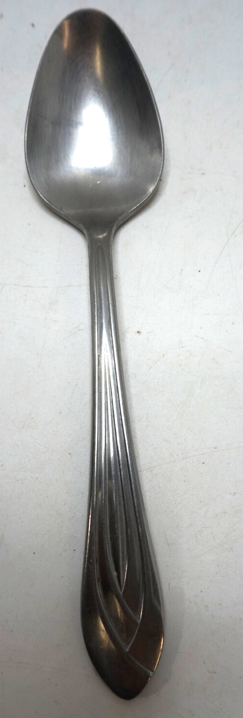 DANSK BASKETWEAVE SILVERPLATE FLATWARE SERVING SPOON SILVERWARE 9.25in JAPAN