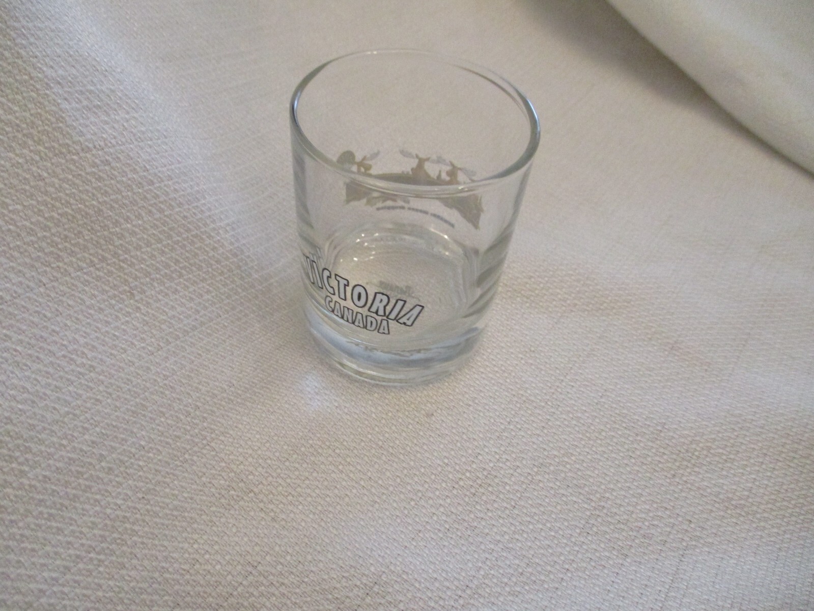 Shot Glass victoria canada beware moose droppings 2.5" christmas souvinir