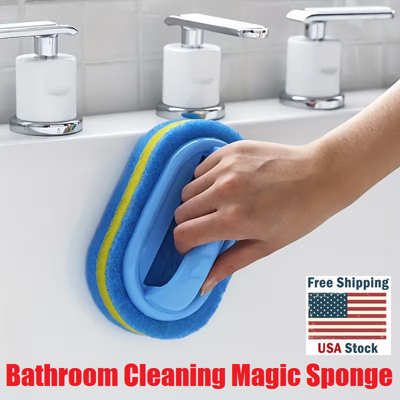 1/2PCS Magic Sponge Easy Cleaning Ceramic Tile Kitchen & Bathroom Surface, Glass