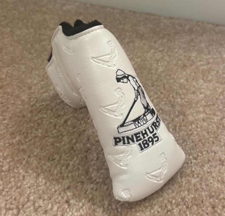 Pinehurst Blade Putter Head Cover White Snap Fit New Without Tags