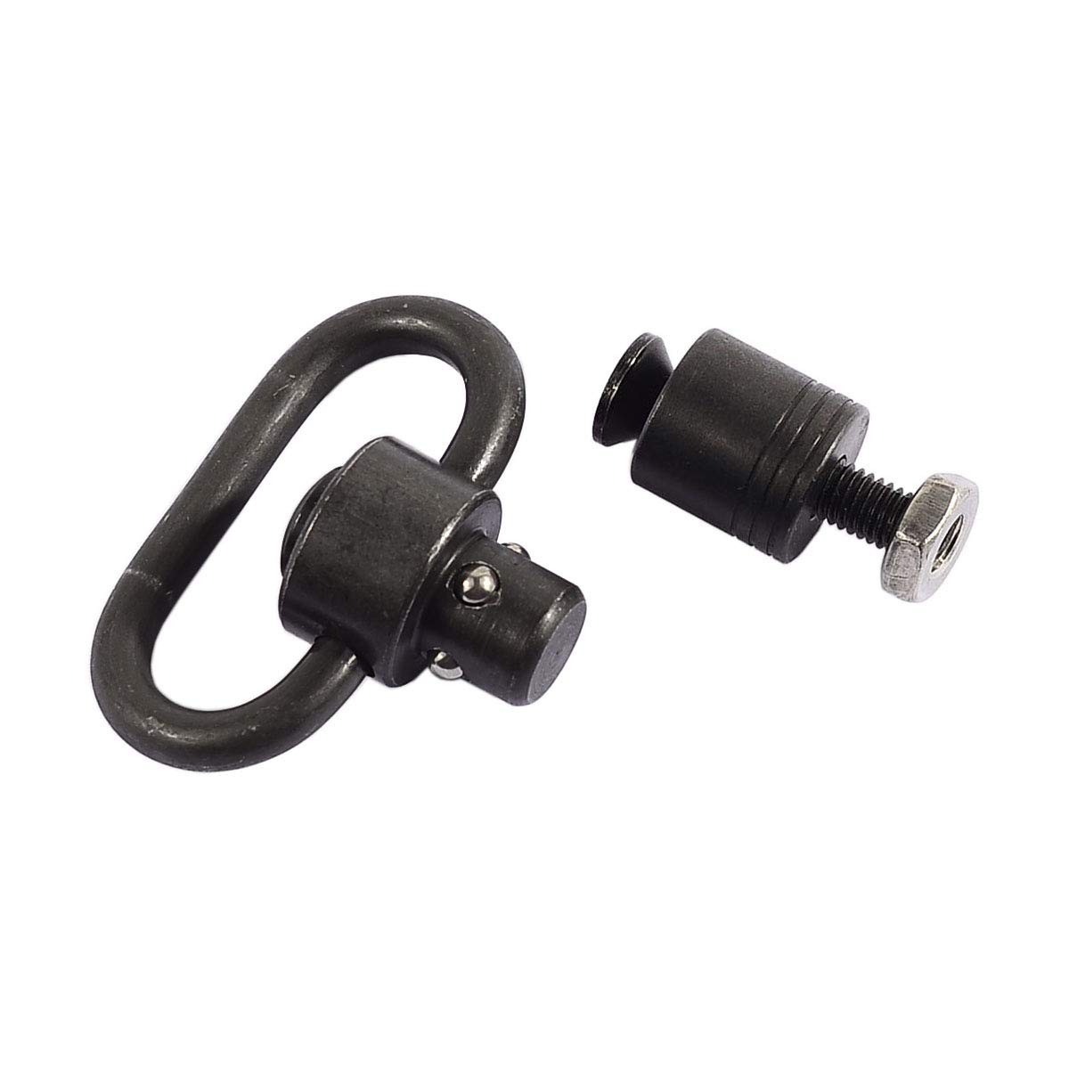 JIALITTE QD 1.25 Inch Swivels Mount Quick Detach Loop Base inch, Black