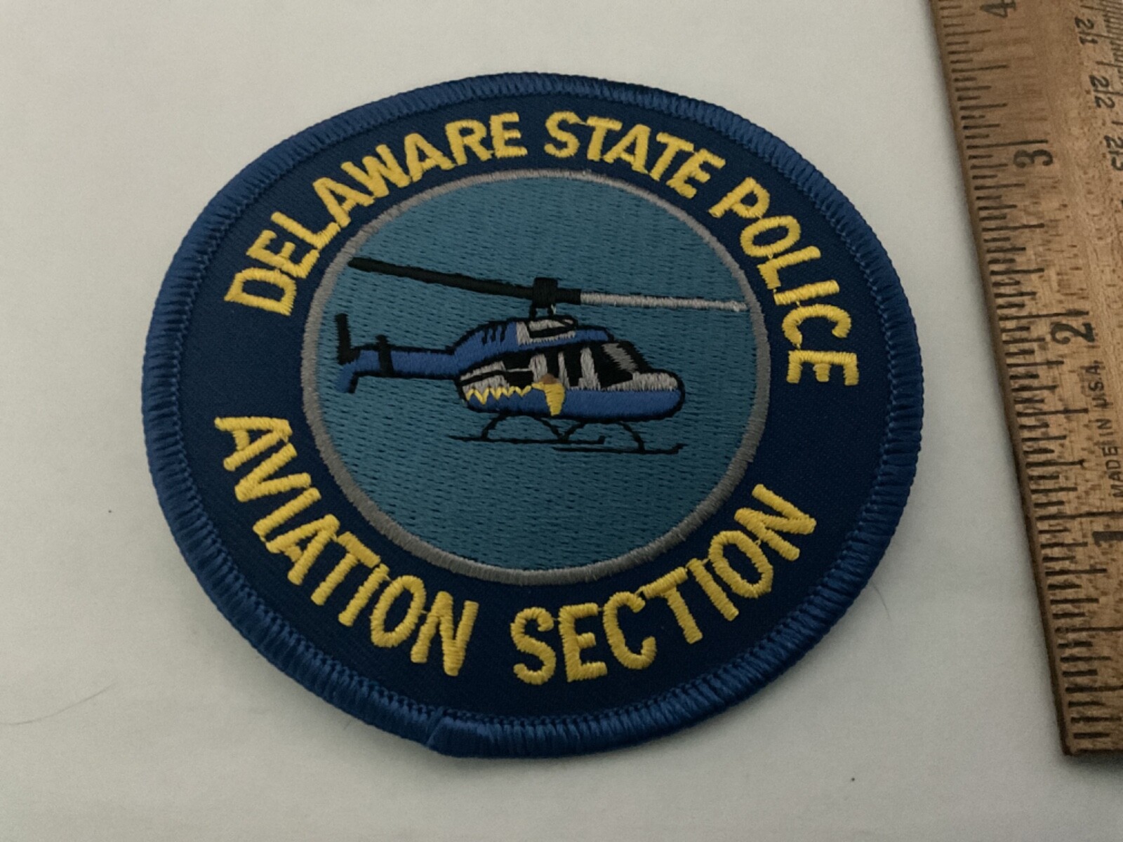 Delaware State Police Aviation Section collectable Patch Set 2 pieces.