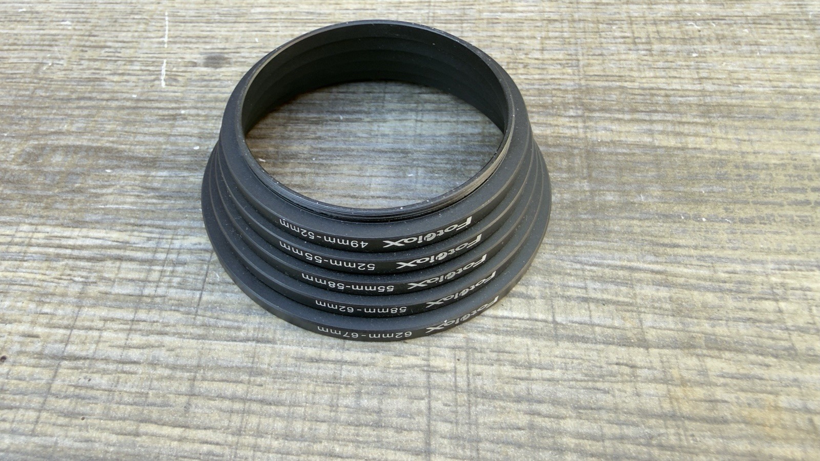 Fotodiox Step-Up Ring Set 49mm-67mm Camera Lens Filter Adapter Rings 5pc