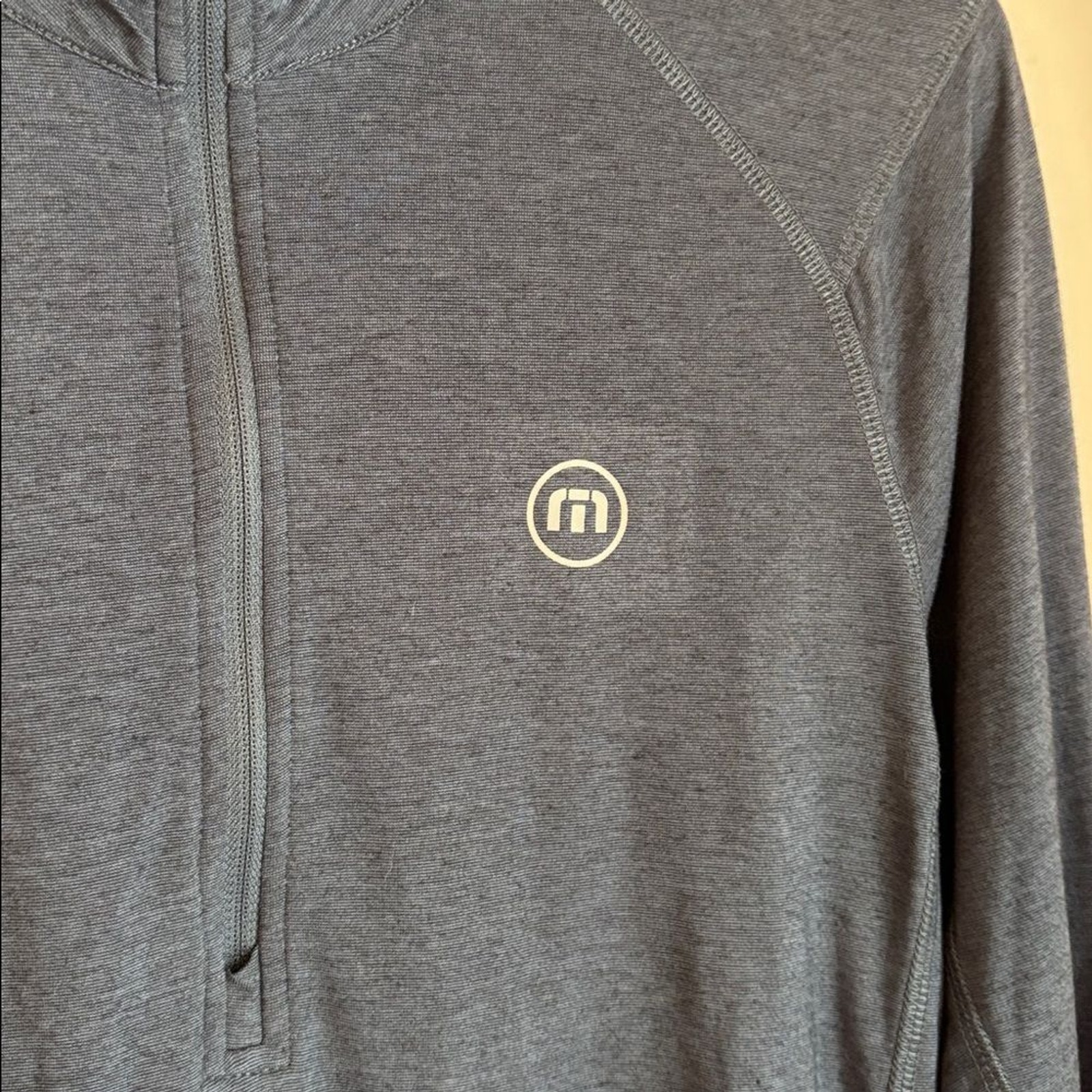 Travis Mathew Dark Blue Pullover men golf quarter zip lightweight performance S