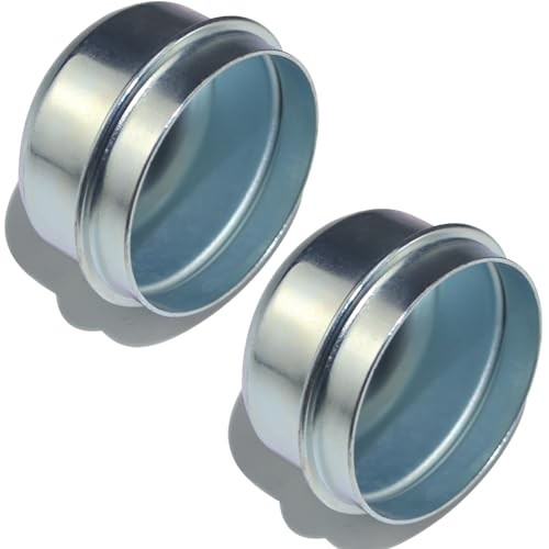 2PCS 1.98" Trailer Hub Cap,Trailer Axle Bearing Dust Cap Cup,Bolt Metal