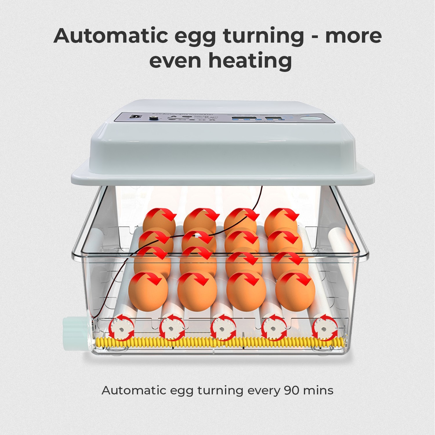 36Egg Incubators for Hatching Eggs with Automatic Egg Turning and Egg Candler