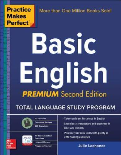 Practice Makes Perfect Basic English, Second Edition: (Beginner) 250 Exer - GOOD