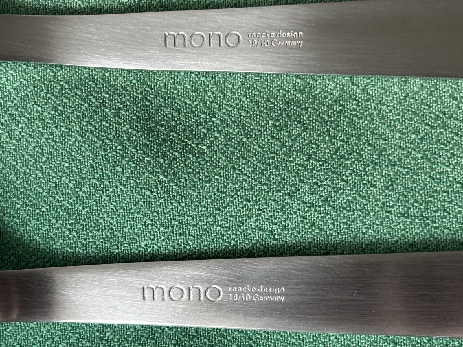 NIB Mono Petit Stainless St 2 pc Flatware Set Peter Raacke 1959 Germany No knife