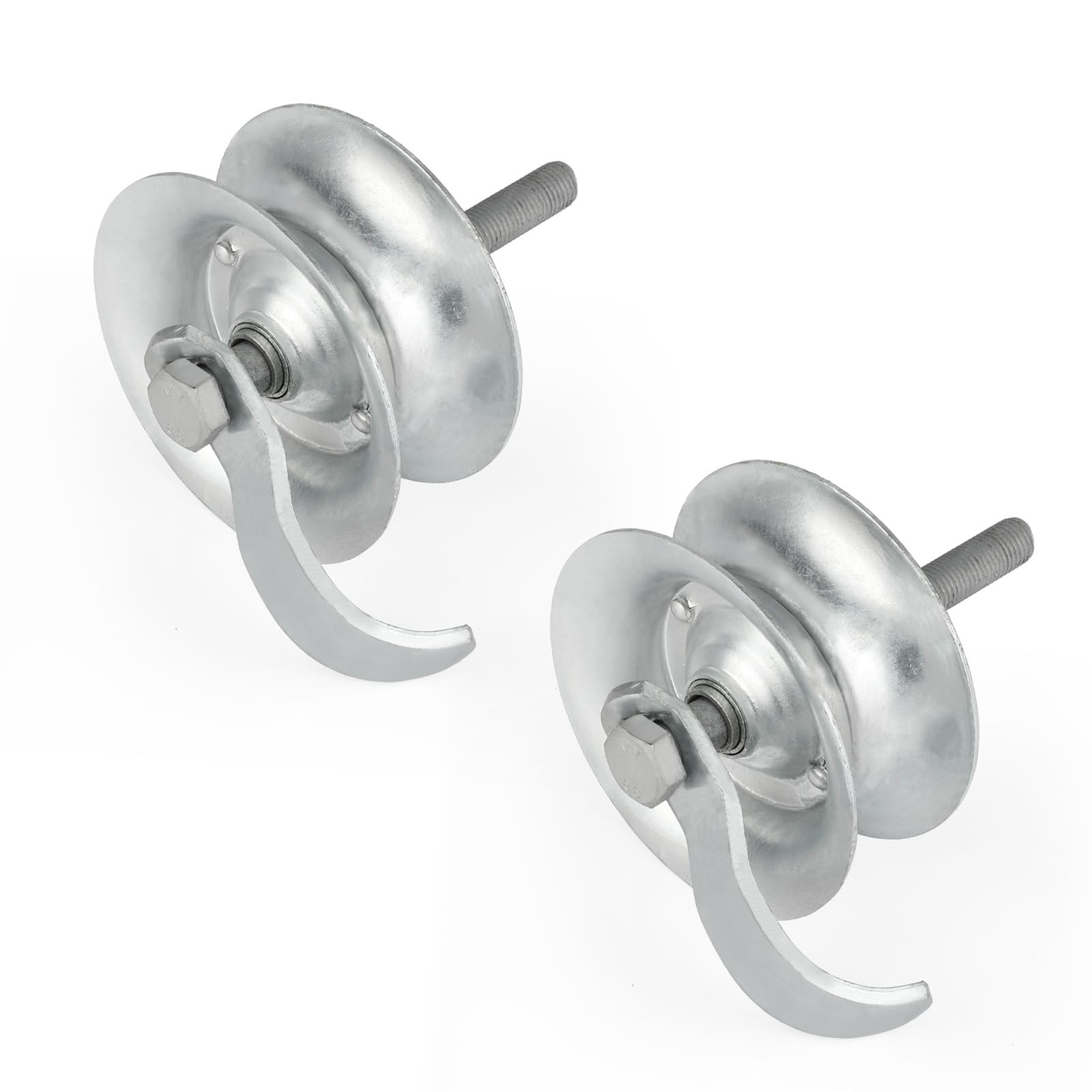 2 Pack 5 Galvanized Steel Sliding Gate Pipe Track Rollers for 1-5/8