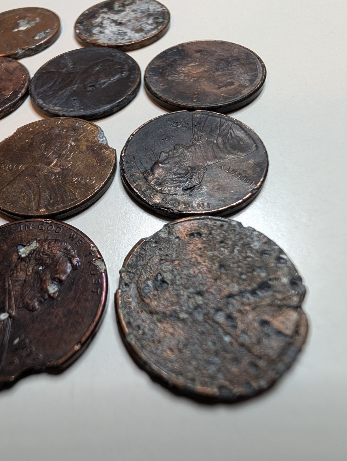 14 Unusual Strange    Pitted   And.    Bubbled Pennies