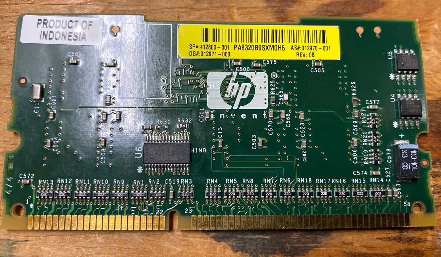 HP 64MB 40-Bit DDR 412800-001 Battery Backed-Write RAID 012970-001