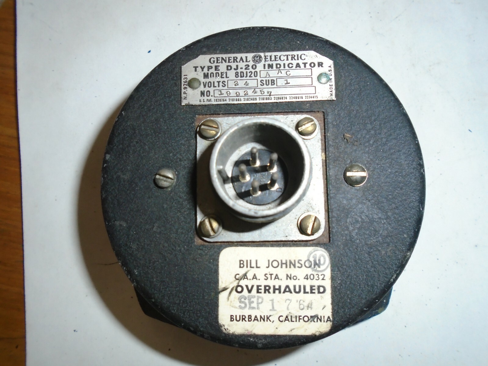 General Electric Dual Fuel Quantity Indicator P/N: 8DJ20AAC1