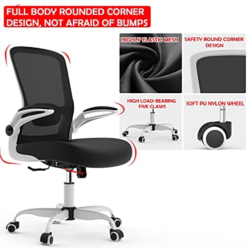 Office Chair, Ergonomic Desk Chair with Adjustable Lumbar Support, Multi Modern