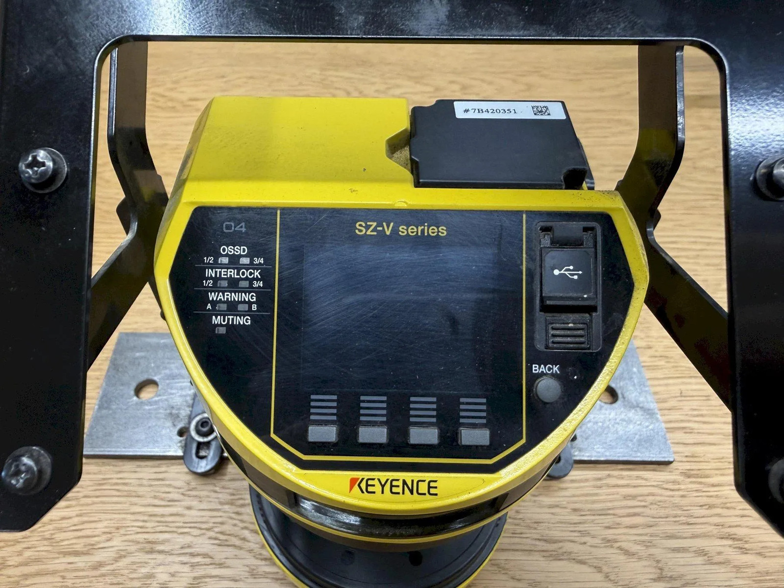 2024 KEYENCE MODEL SZV04X SAFETY LASER SCANNER, MULTI-FUNCTION TYPE, WITH CAMERA