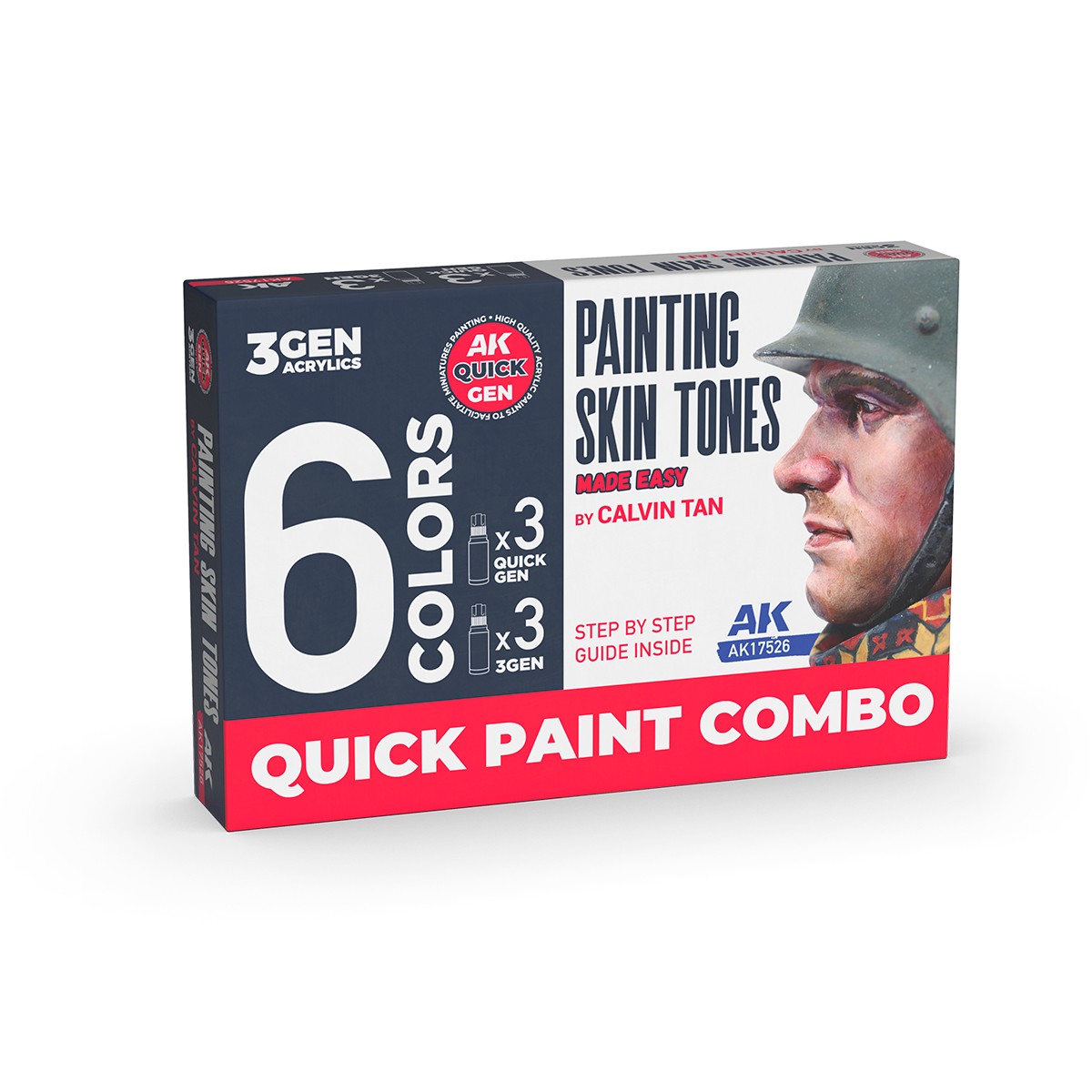 AK-17526 AK Interactive Painting Skin Tones Acrylic Paint Set