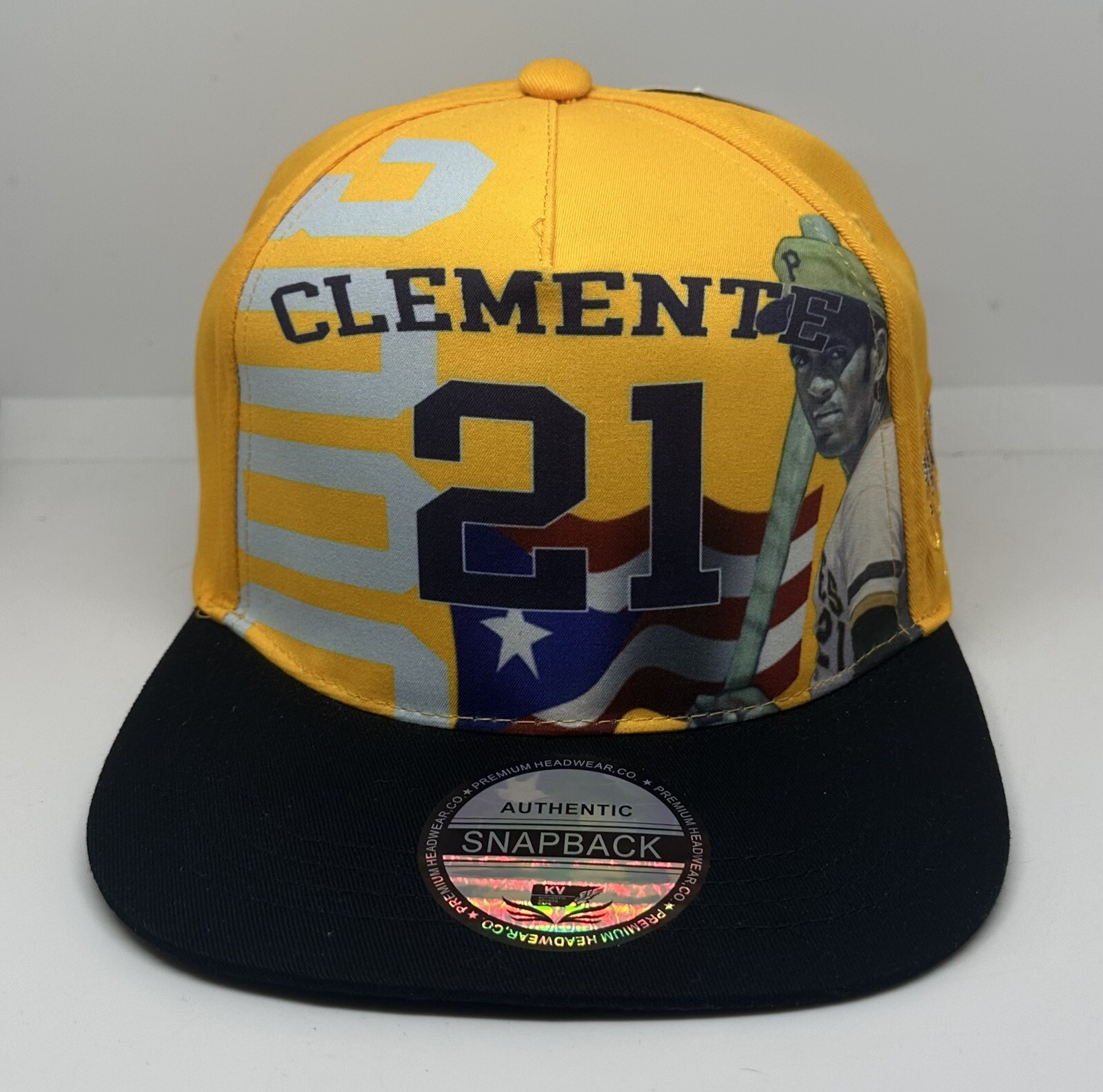 Roberto Clemente 21 Tribute SnapBack Hat Gorra
