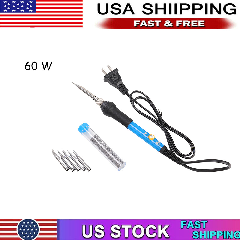 New Soldering Iron Electric Gun Adjustable Temperature Welding Kit 60W