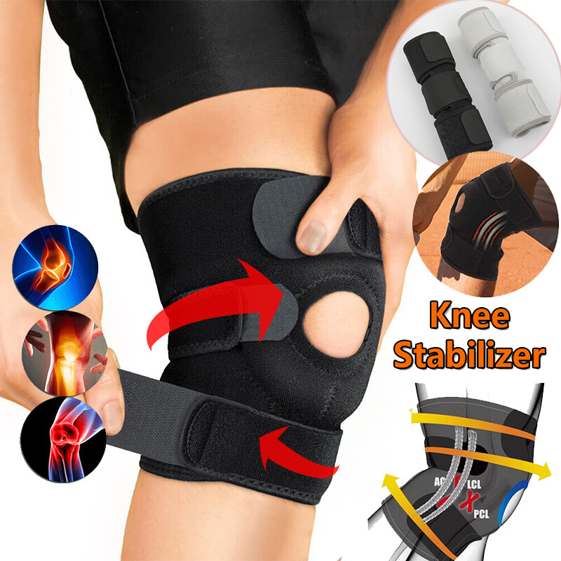 Knee Sleeve Strap Compression Brace Support Sport Joint Pain Arthritis Relief US