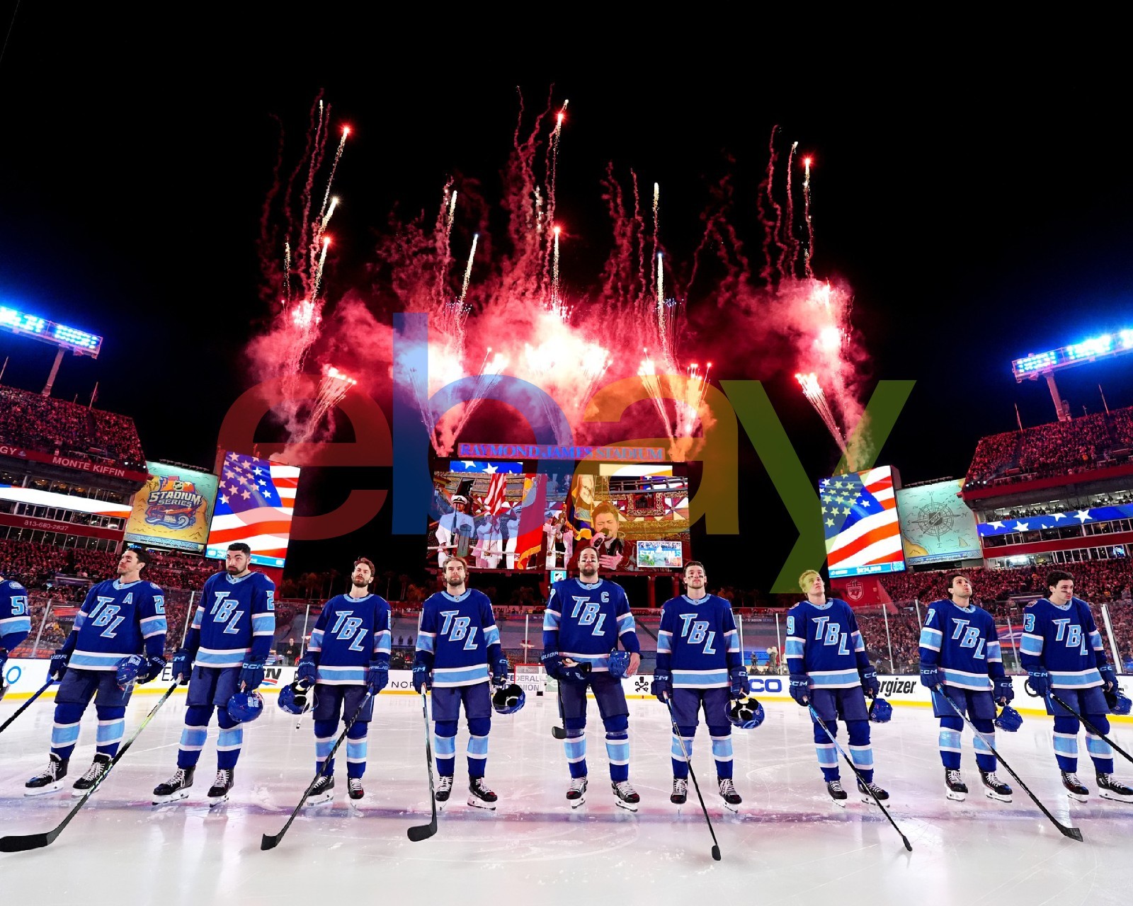 2026 Stadium Series Tampa Bay Lightning Lineup 8x10 NHL Hockey Photo