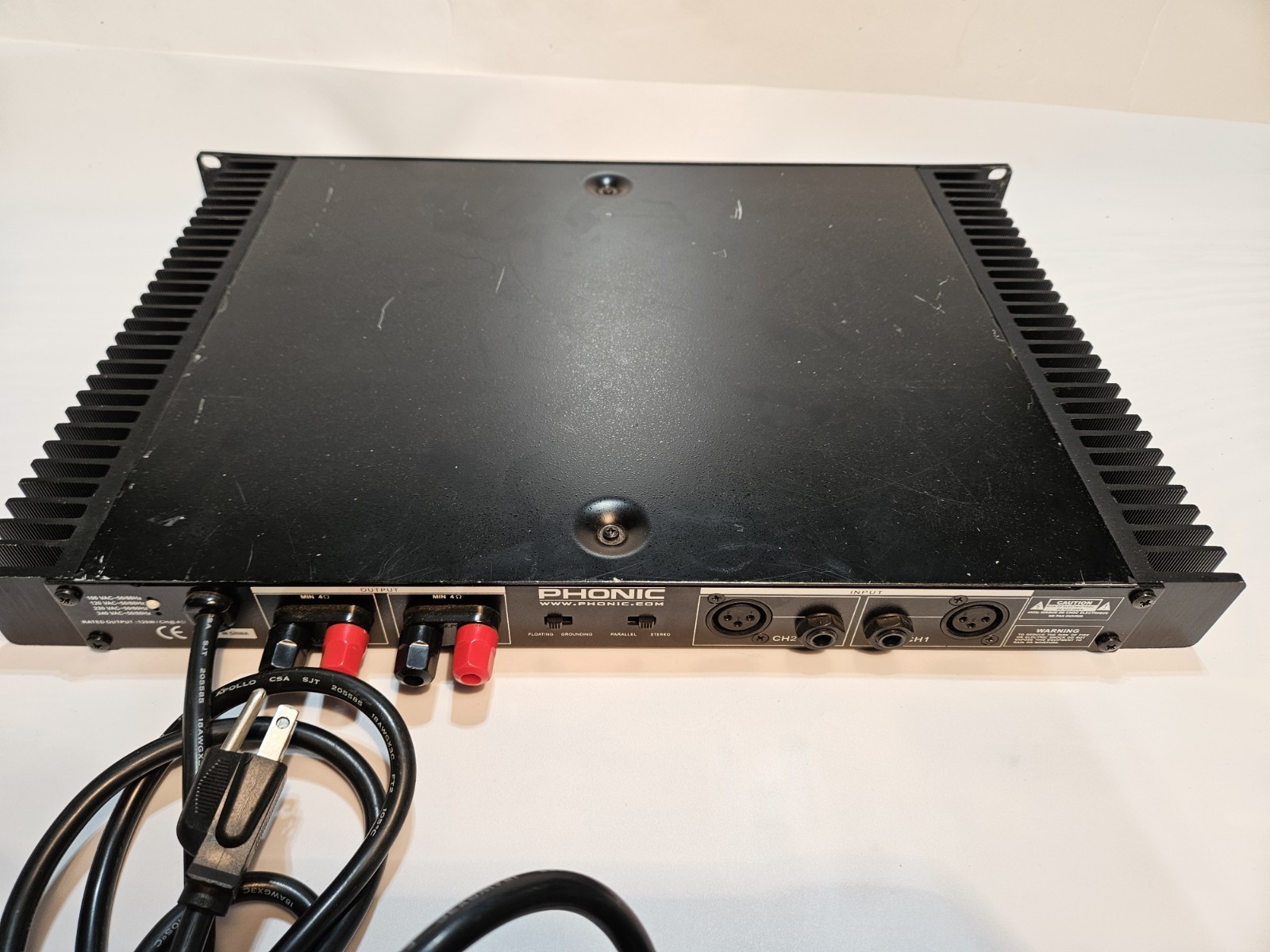 PHONIC MAX 500 Professional Power Amplifier UNTESTED