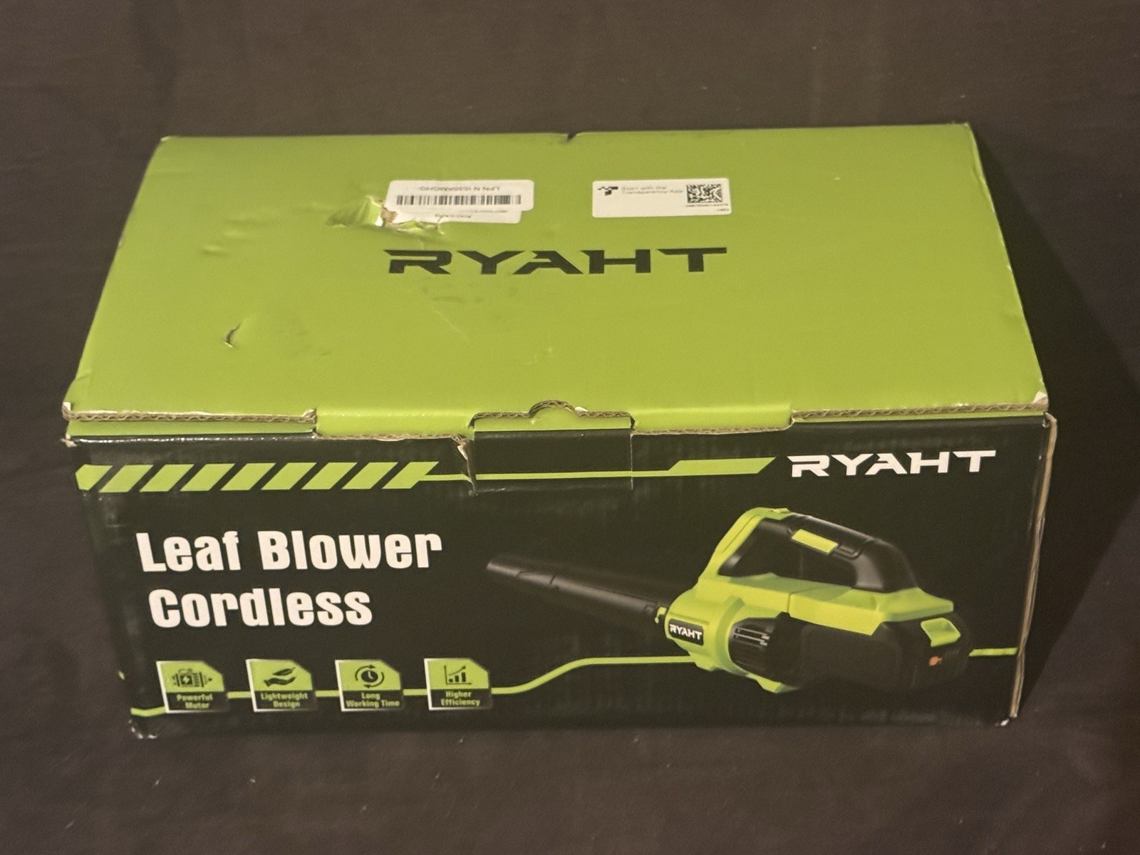 Ryaht Cordless Leaf Blower with Two Batteries and Charger -- KL-CYJ-001
