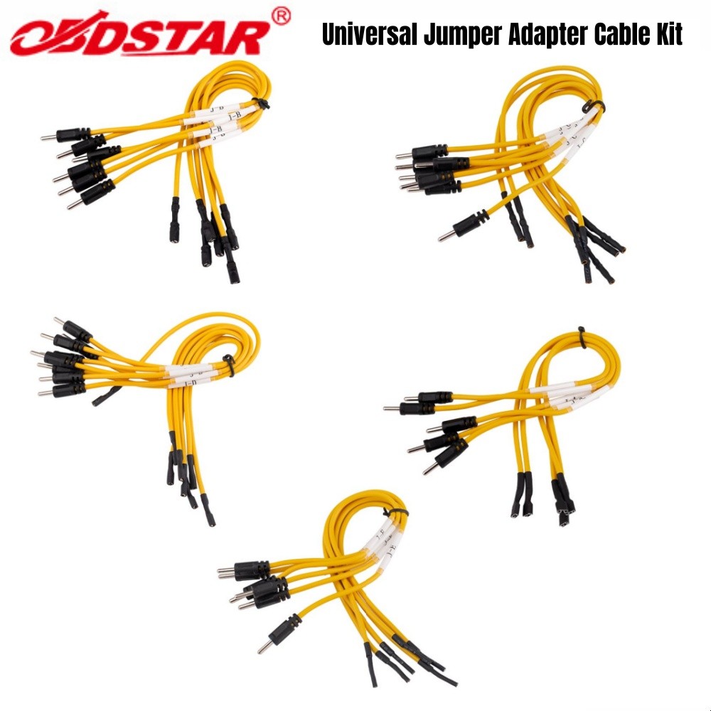 OBDSTAR Universal Yellow Jumper Adapter Cable Kit for DC706/X300 Claiss G3