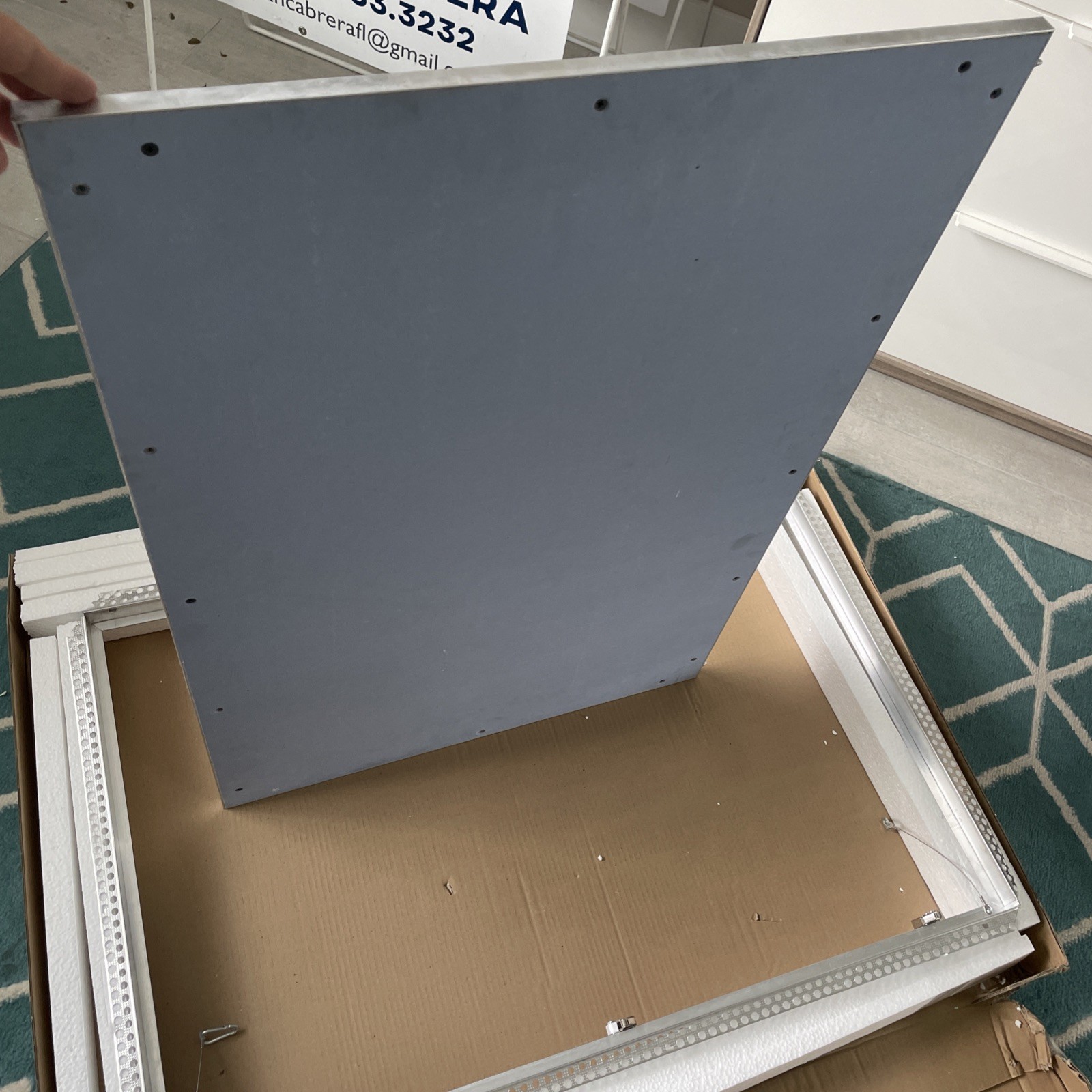24" x 36" Drywall Inlay Panel with Fully Detachable Hatch - FF Systems