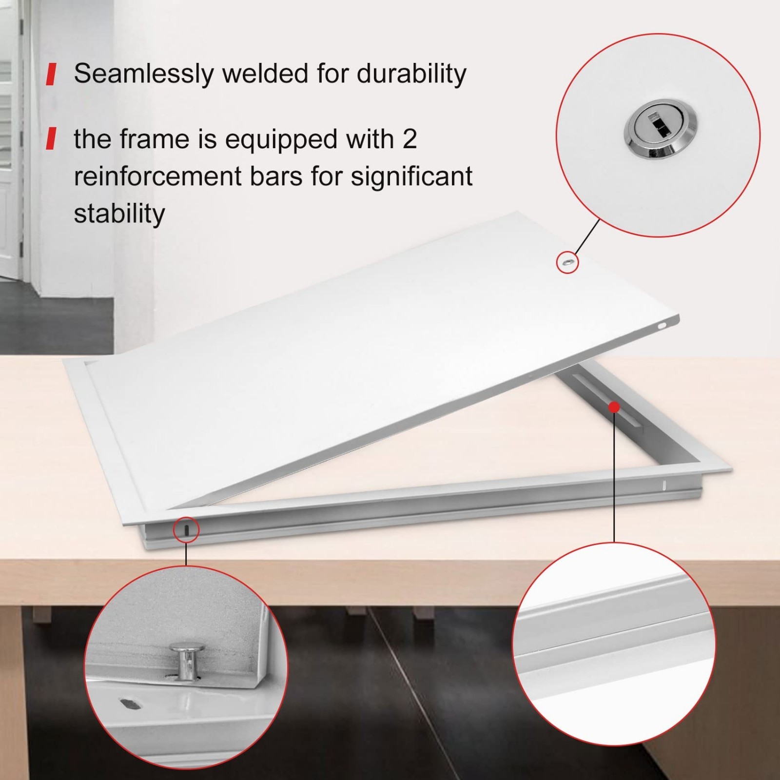 Thick 1mm 16x16 Drywall Access Panel - Durable Attic & Ceiling Door, Screwdriver