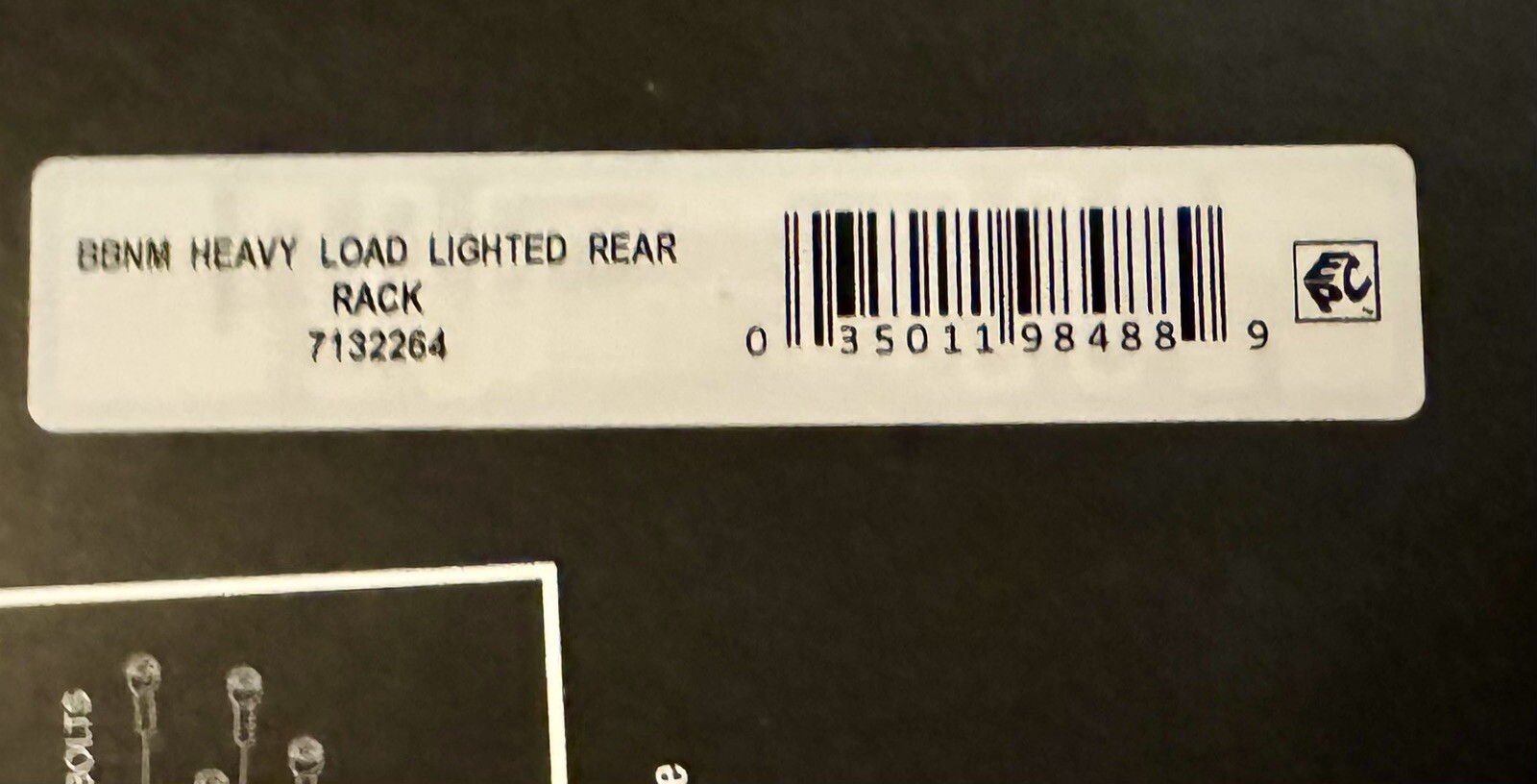 Bike Rack Rear Lighted 45LB Capacity, New