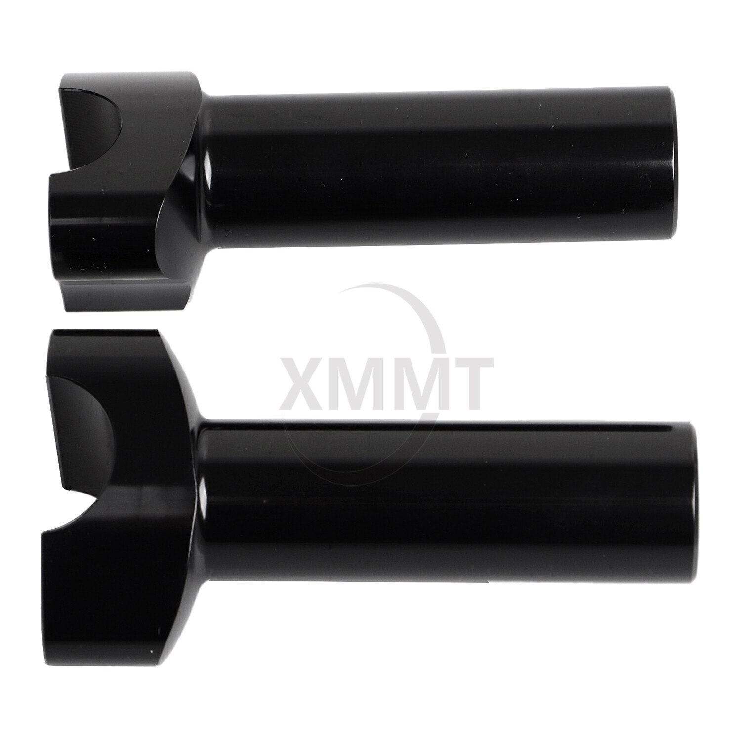 Black 4.5" Straight Handlebar Risers For Harley Dyna Heritage Softail Road King