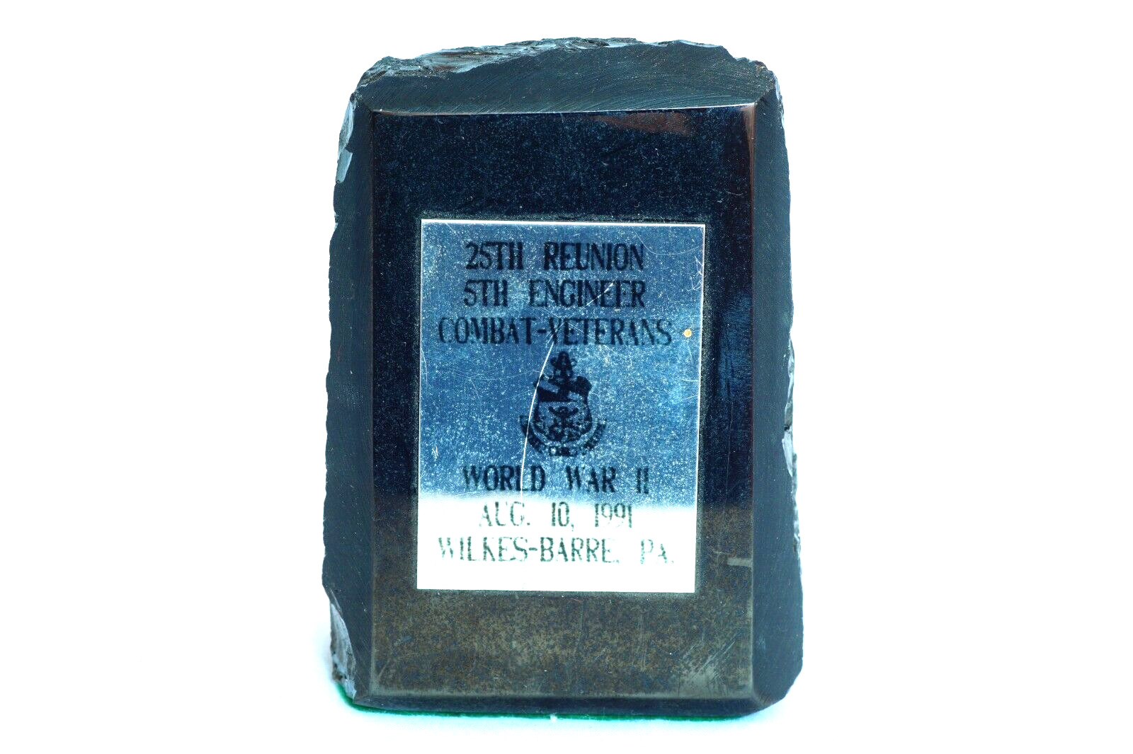 WWII 5th Combat Engineer Reunion Anthracite Coal Service Award Wilkes-Barre 1991